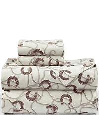 HiEnd Accents x Paseo Road Pierre Equestrian 350-Thread Count Western Sateen Sheet Set