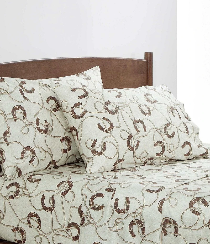 HiEnd Accents x Paseo Road Pierre Equestrian 350-Thread Count Western Sateen Sheet Set