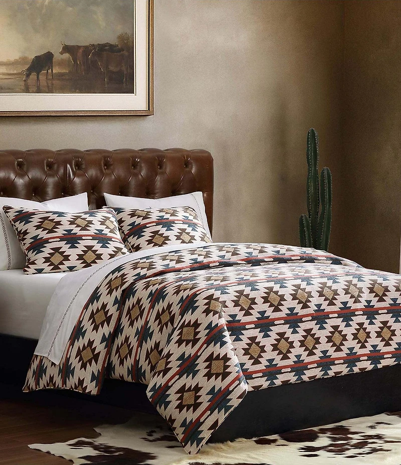 HiEnd Accents x Paseo Road Southwestern Geometric Pattern Mariella Duvet Cover Mini Set