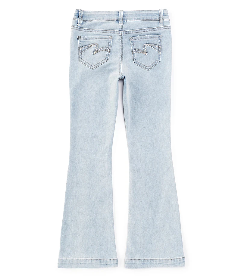 Hippie Girl Big Girls 7-16 Embroidered Pocket Flare Leg Jeans