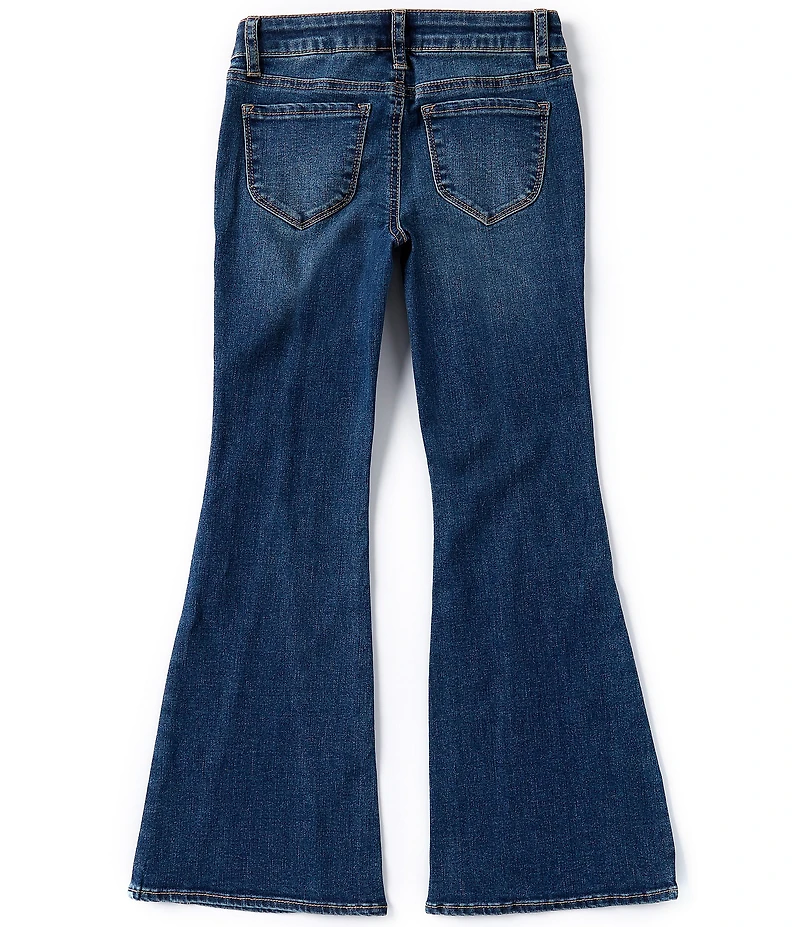 Hippie Girl Big Girls 7-16 Studded-Seam Flare Leg Jeans