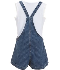 Hippie Girl Big Girls Denim Stripe Romper