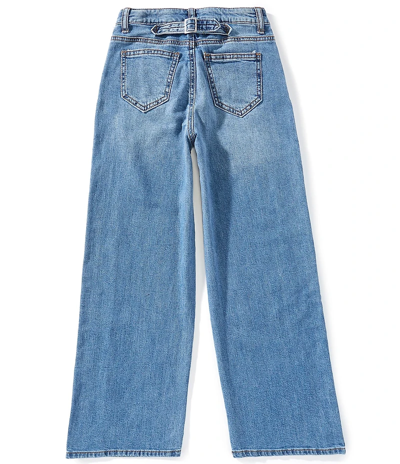 Hippie Girl Big Girls Double-Side-Stripe Wide Leg Jeans