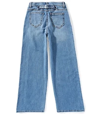 Hippie Girl Big Girls Double-Side-Stripe Wide Leg Jeans