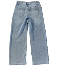 Hippie Girl Big Girls Embellished Butterfly Wide Legs Jeans