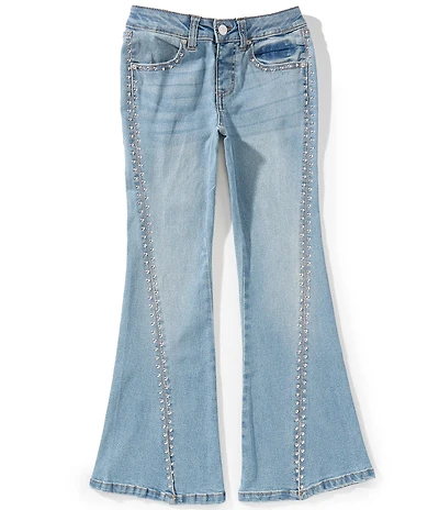 Hippie Girl Big Girls Lia Studded Flare Leg Jeans