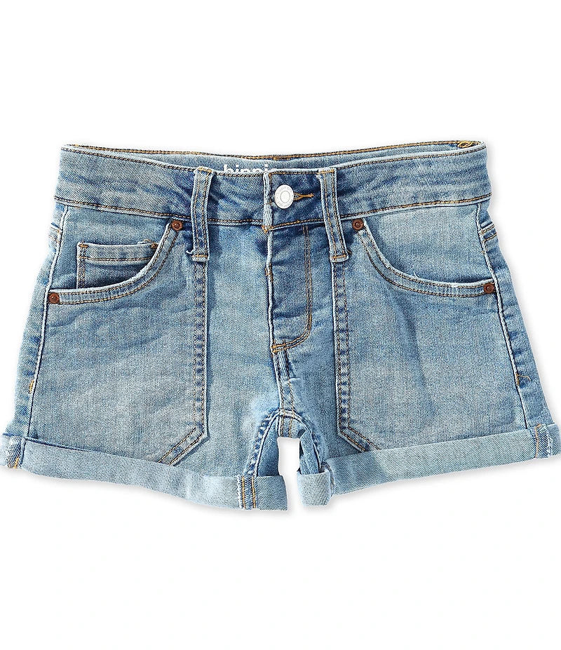 Hippie Girl Big Girls Pearl Bow Denim Shorts