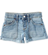 Hippie Girl Big Girls Pearl Bow Denim Shorts