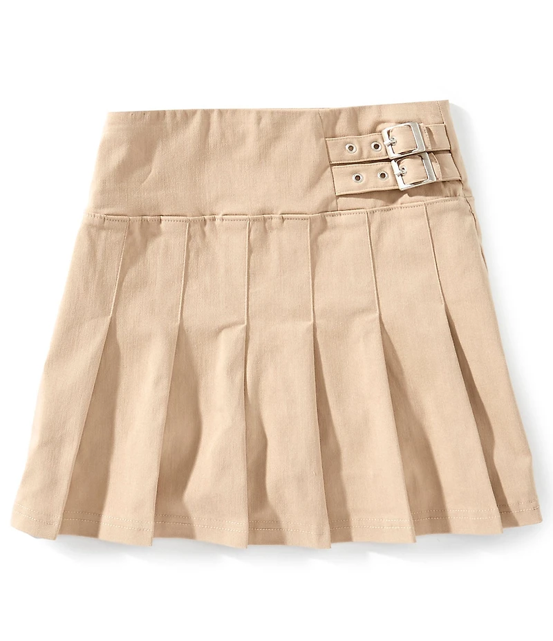 Hippie Girl Big Girls Pleated Buckles Skirt