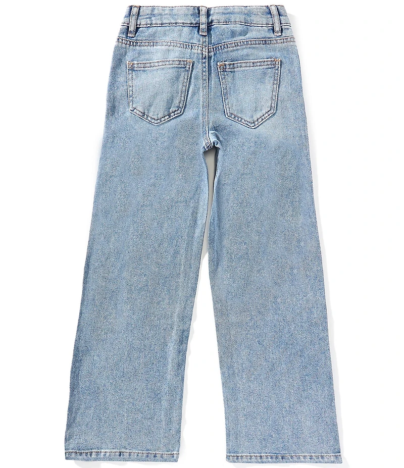 Hippie Girl Big Girls Rhinestone-Embellished Cherry/Bow-Patterned Jeans