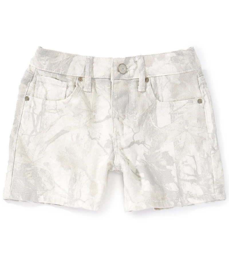 Hippie Girl Big Girls Woodland Camo Print Denim Shorts