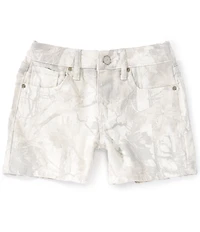 Hippie Girl Big Girls Woodland Camo Print Denim Shorts