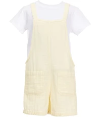 Hippie Girl Little Girls Gauze Romper Set