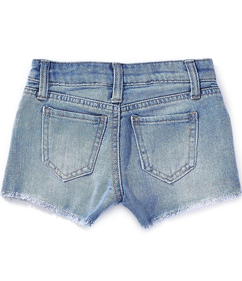 Hippie Girl Little Girls Graphic Bow Bling Shorts