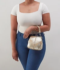 HOBO Alba Woven Braid Kisslock Crossbody Bag