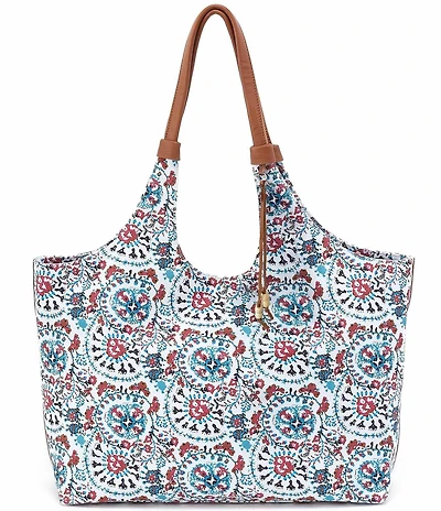 HOBO Batik Blooms La Jolla Canvas Tote Bag