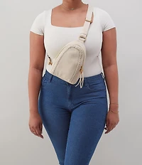HOBO Fern Woven Detail Sling Bag