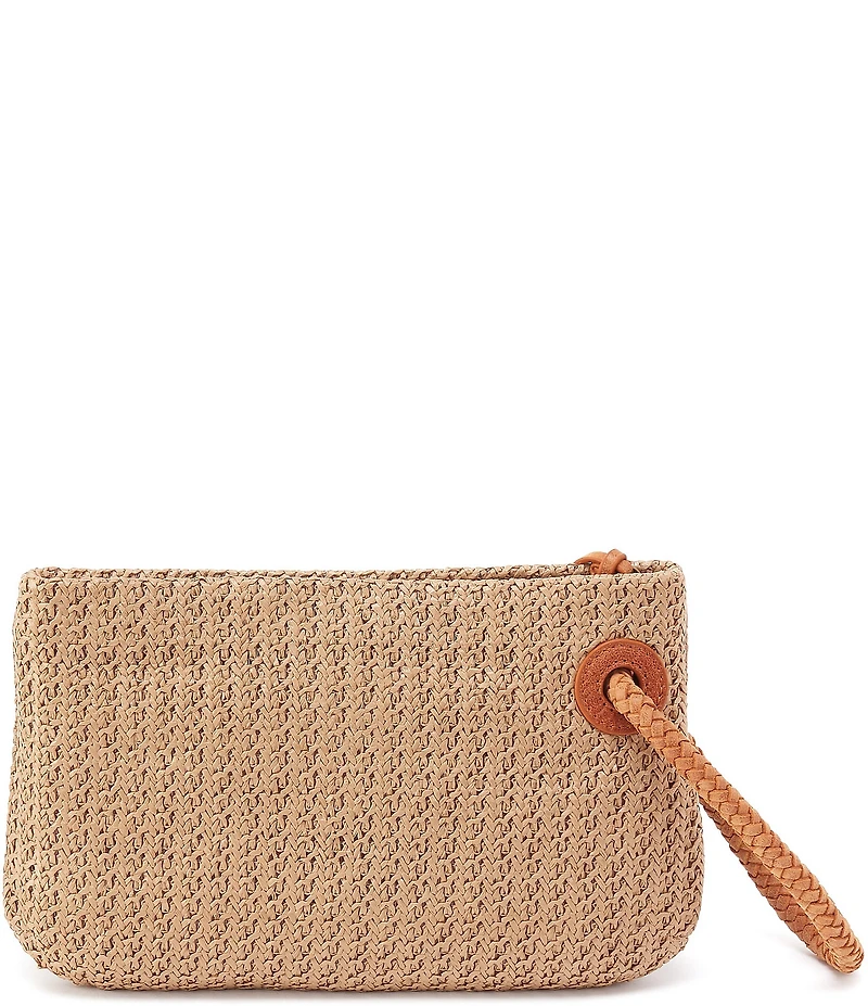 HOBO Daisy Daze Large Raffia Wristlet