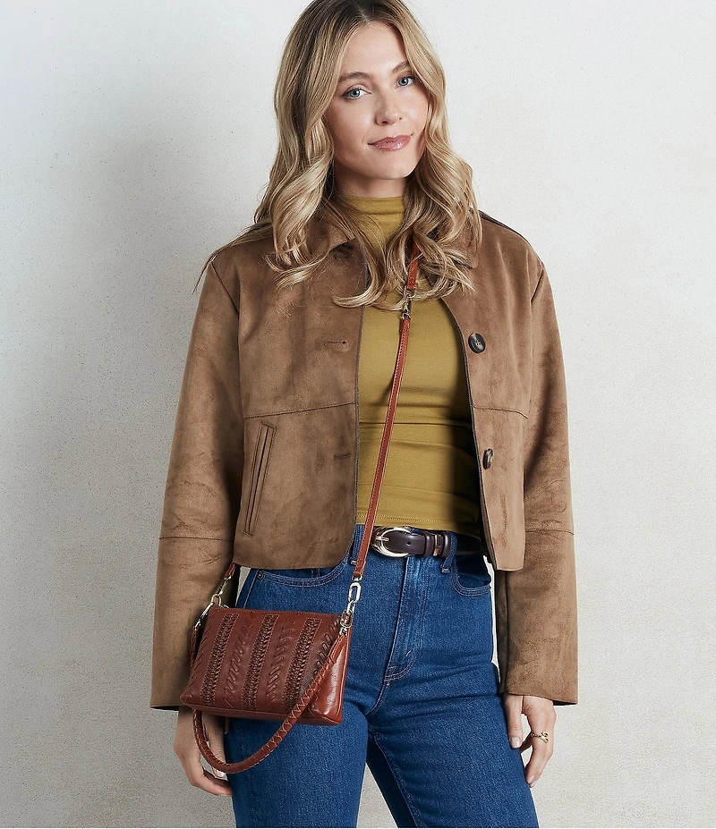 HOBO Darcy Woven Crossbody Bag
