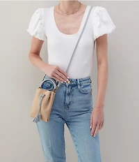 HOBO Eden Contrast Trim Phone Crossbody Bag