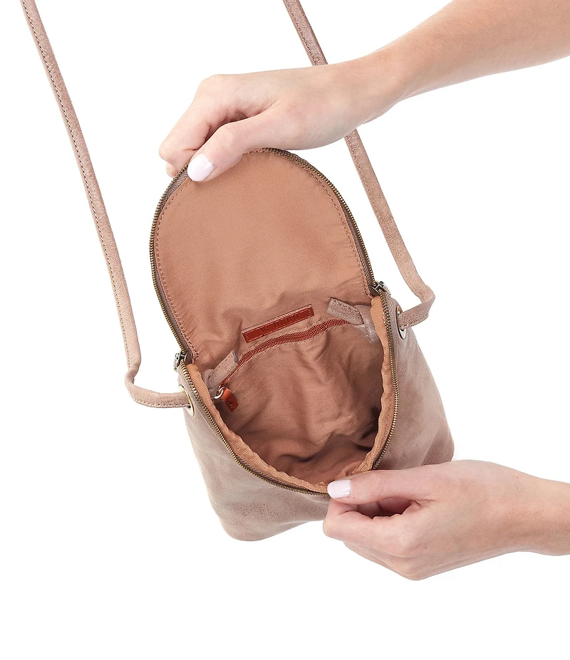 HOBO Fern Stitched Leather Crossbody Bag