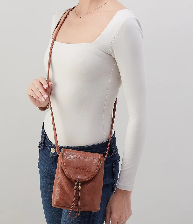 HOBO Fern Stitched Leather Crossbody Bag