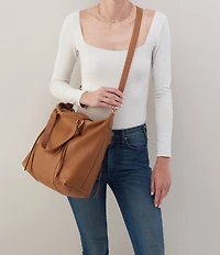 HOBO Harley Leather Slouchy Satchel Bag