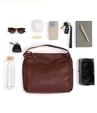 HOBO Hazel Woven Shoulder Hobo Bag