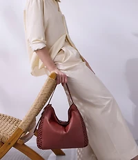 HOBO Hazel Woven Shoulder Hobo Bag