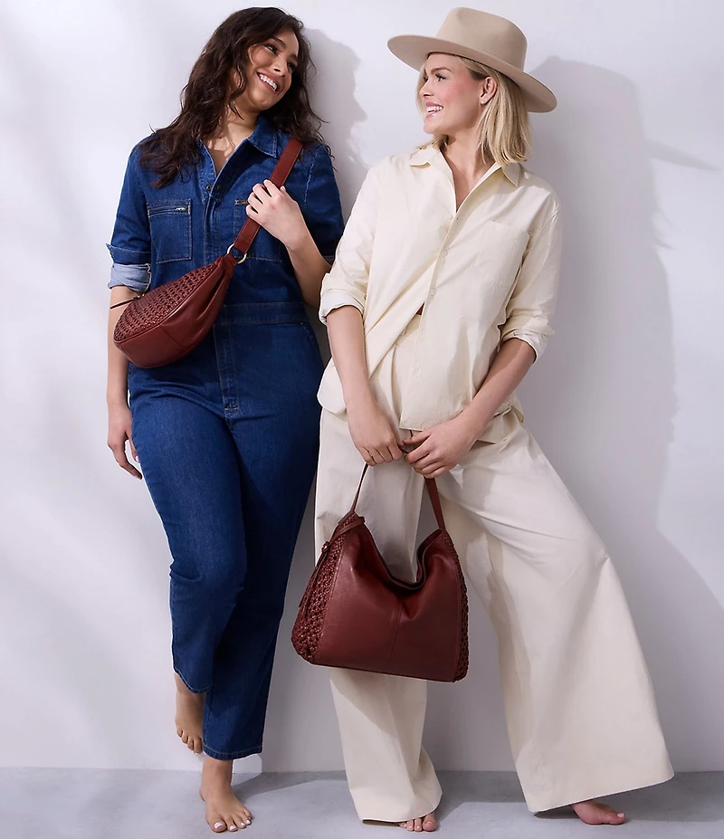 HOBO Hazel Woven Sling Bag