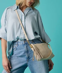 HOBO Kori Leather Tassel Convertible Crossbody Shoulder Bag