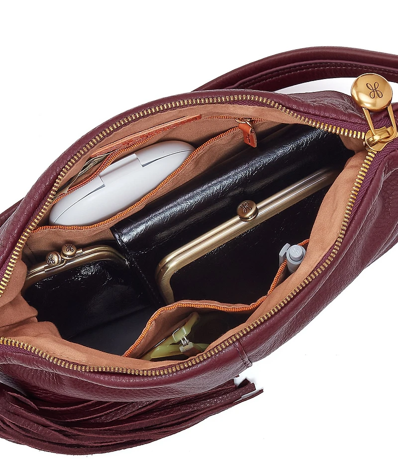 HOBO Kori Leather Tassel Convertible Crossbody Shoulder Bag