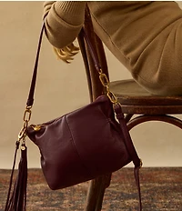 HOBO Kori Leather Tassel Convertible Crossbody Shoulder Bag