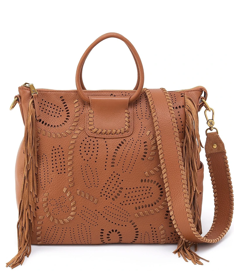 HOBO Large Sheila Fringe Satchel Bag