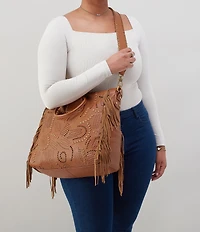 HOBO Large Sheila Fringe Satchel Bag