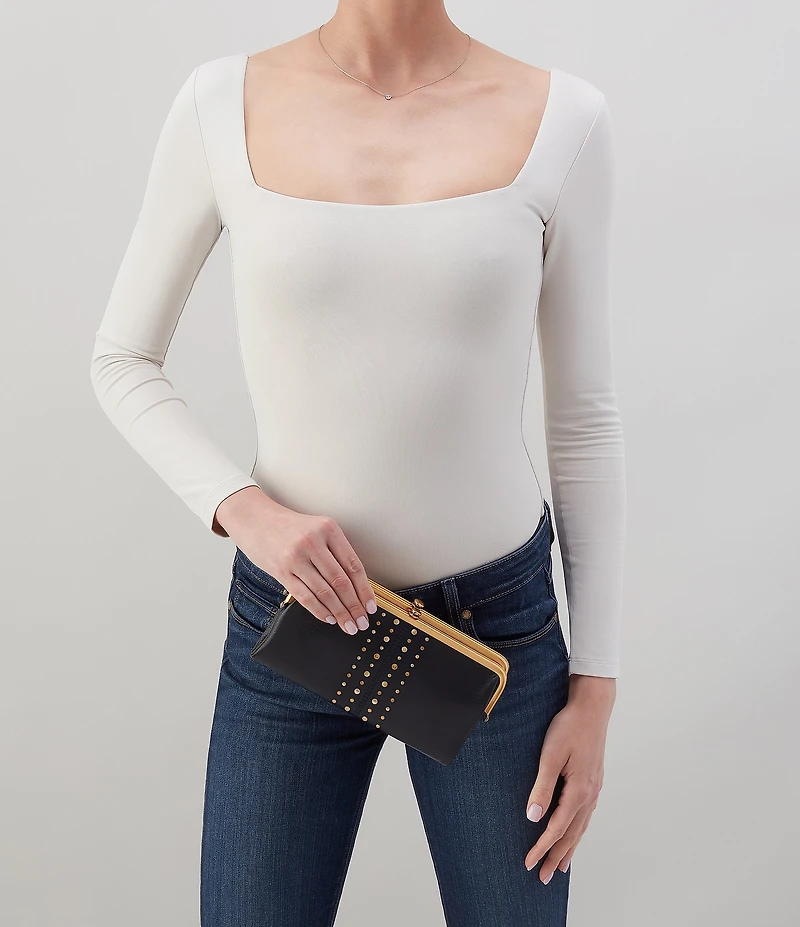 HOBO Lauren Studded Clutch Wallet