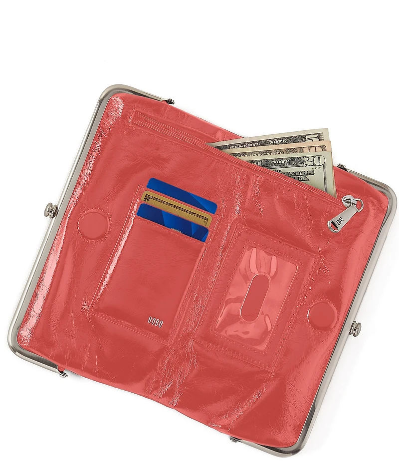 HOBO Lauren Original Leather Double-Frame Wallet
