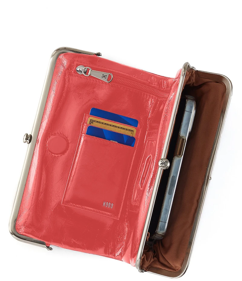 HOBO Lauren Original Leather Double-Frame Wallet