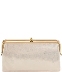 HOBO Lauren Metallic Shimmer Leather Clutch-Wallet