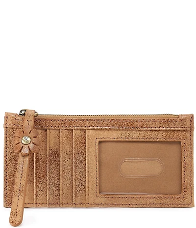 HOBO Carte Floral Zipper Buffed Leather Card Case