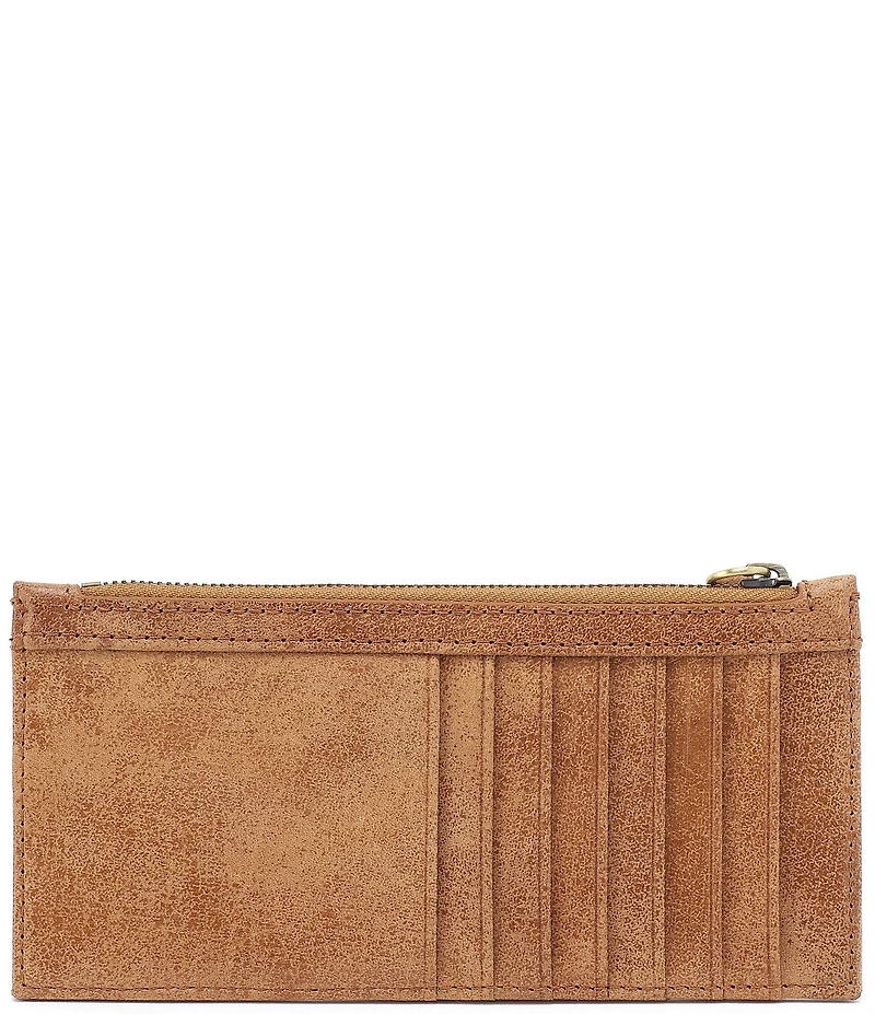 HOBO Carte Floral Zipper Buffed Leather Card Case