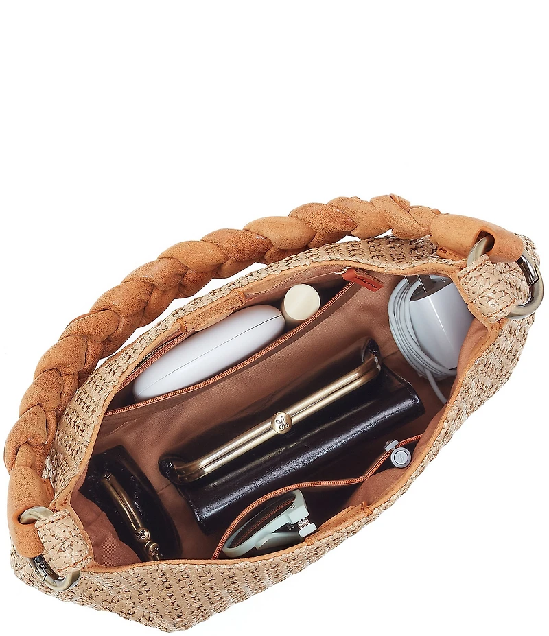 HOBO Madison Woven Straw Shoulder Bag