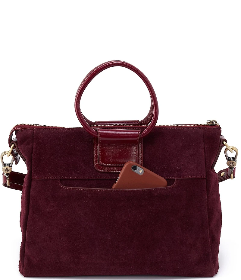 HOBO Medium Suede Sheila Satchel Bag