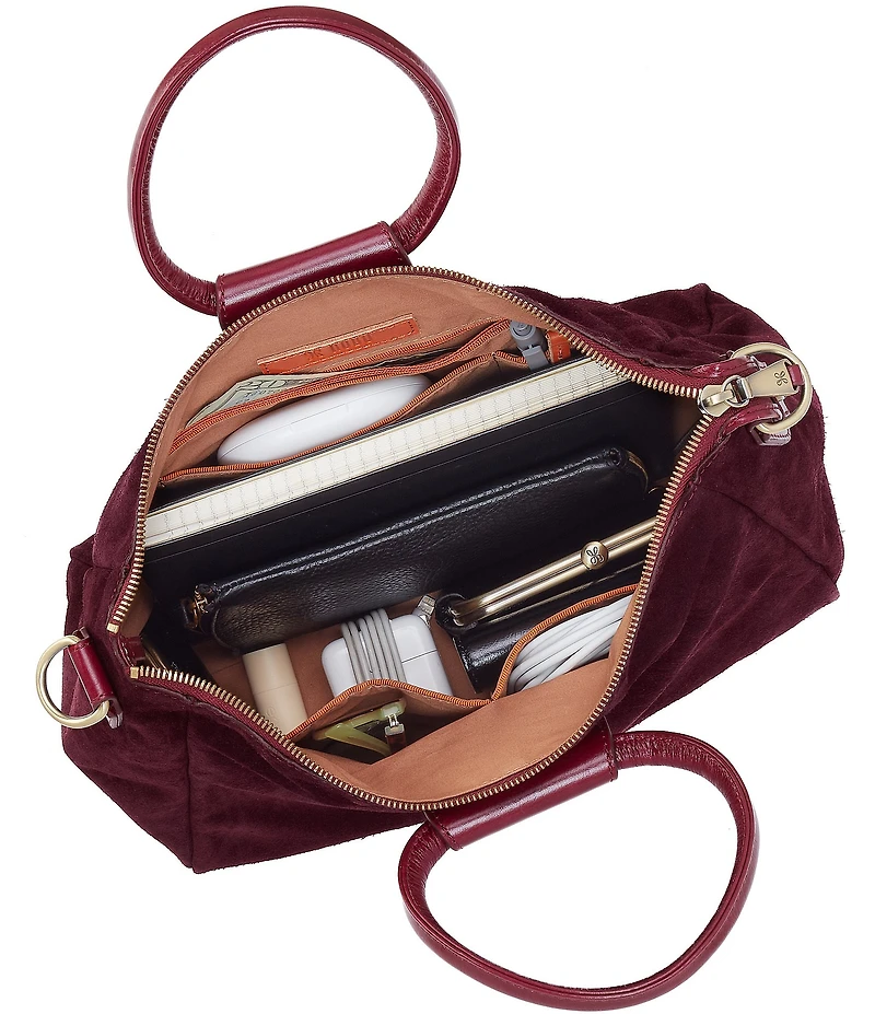 HOBO Medium Suede Sheila Satchel Bag