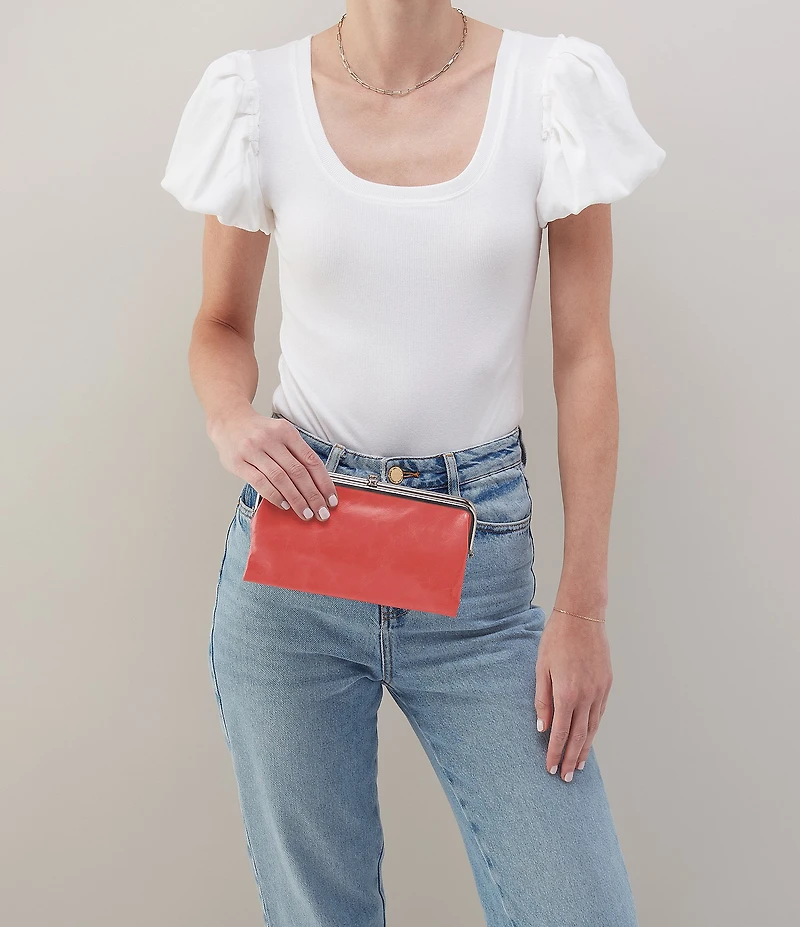 HOBO Original Leather Lauren Double-Frame Wallet