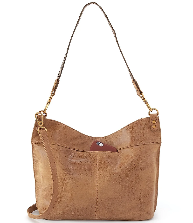 HOBO Pier Buffed Leather Shoulder Bag