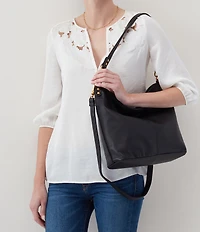 HOBO Pier Gold Hardware Convertible Hobo Crossbody Bag