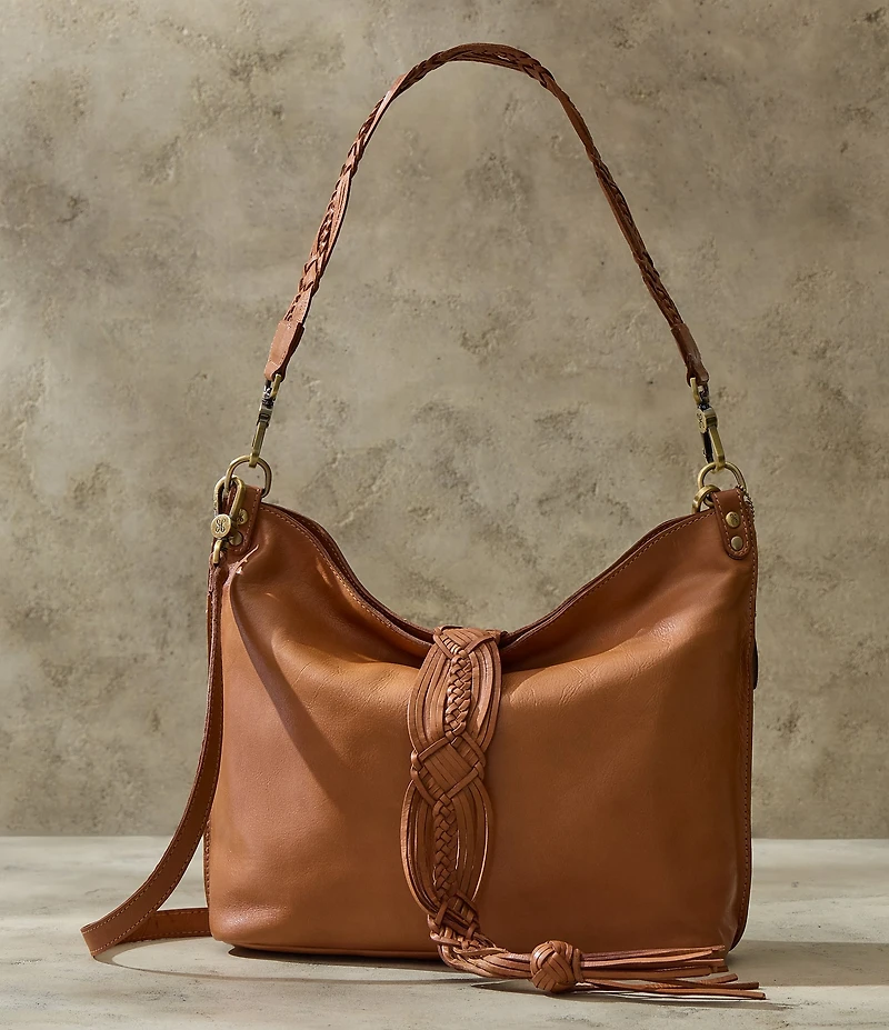 HOBO Pier Woven Fringe Tassel Shoulder Bag