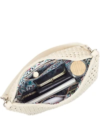 HOBO Pier Woven Leather Shoulder Bag