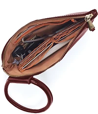 HOBO Sable Leather Ring-Handle Wristlet